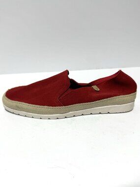 Verbenas Womens Gaudi Suede Flats Red Size 7.5 M